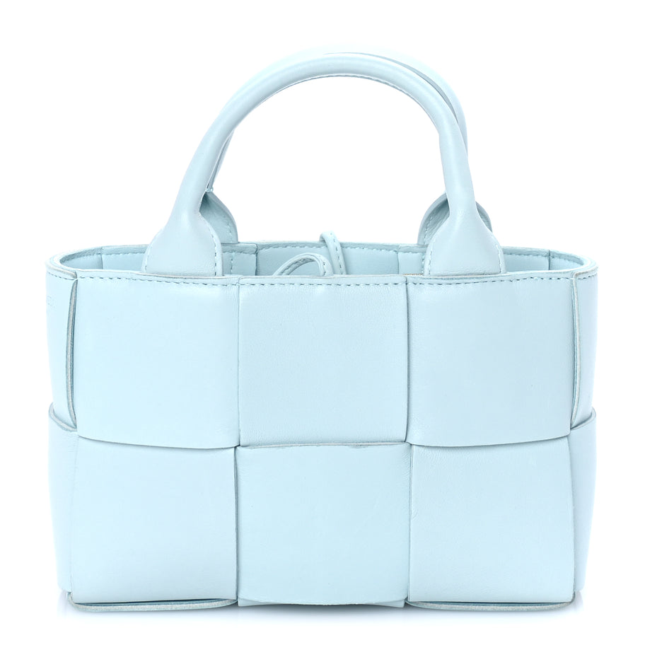 Bottega Veneta Lambskin Maxi Intreccio Candy Arco Tote Celadon Image 1