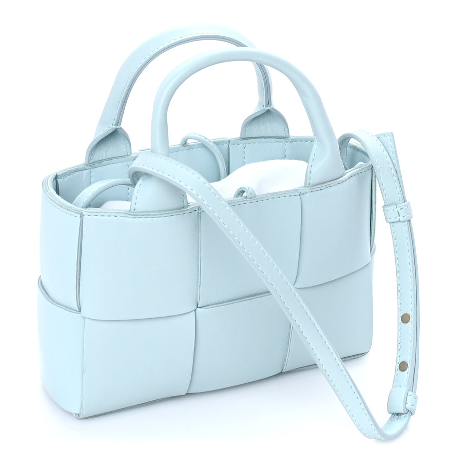 Bottega Veneta Lambskin Maxi Intreccio Candy Arco Tote Celadon Image 2