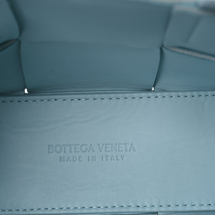 Bottega Veneta Lambskin Maxi Intreccio Candy Arco Tote Celadon Image 5