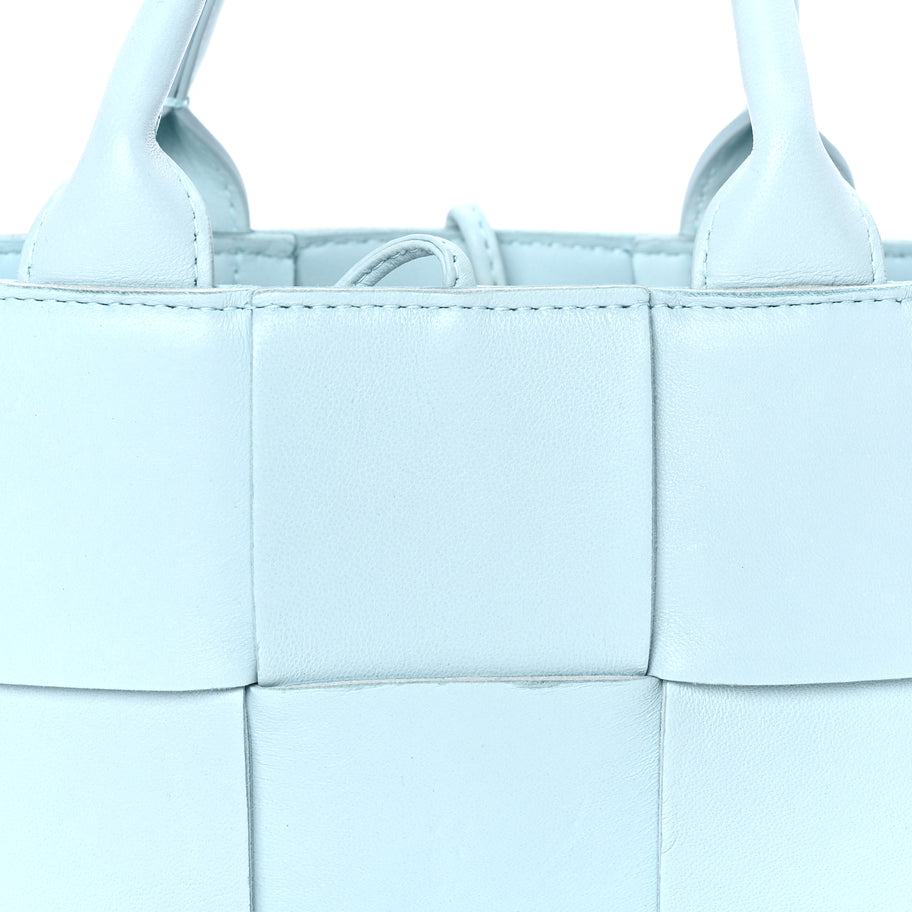 Bottega Veneta Lambskin Maxi Intreccio Candy Arco Tote Celadon Image 6