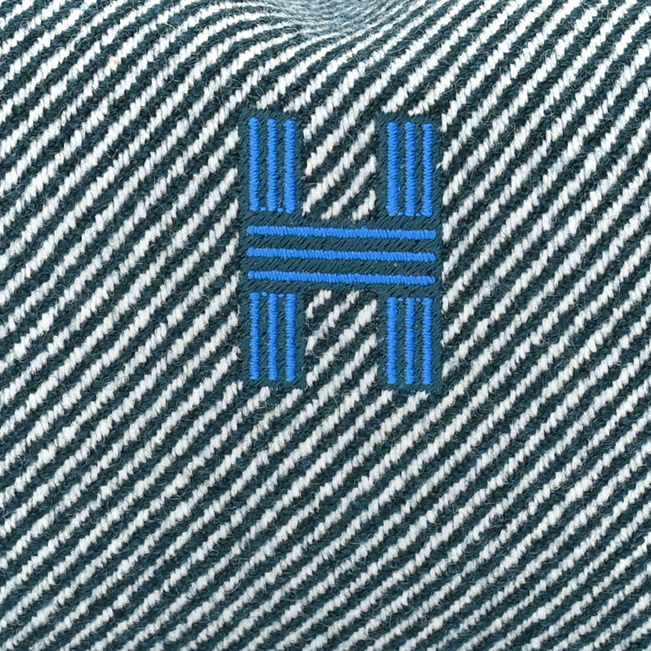 Hermes Merino Wool Small Au Carre Bride-A-Brac Pouch Vert Foret Image 6