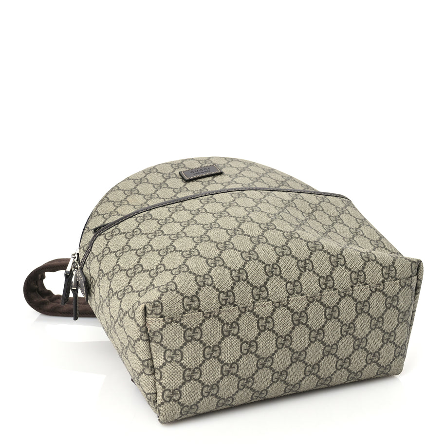 Gucci GG Supreme Monogram Margaux Calfskin Childrens Day Backpack Beige Ebony Cocoa Dark Chocolate Image 3