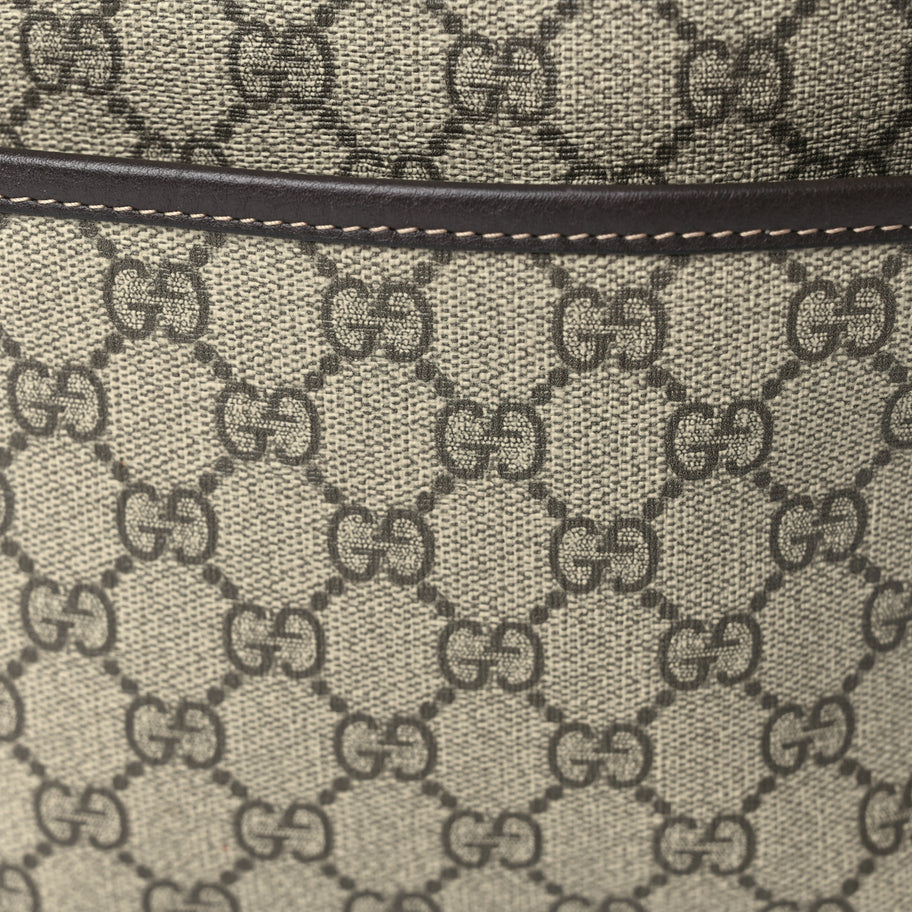 Gucci GG Supreme Monogram Margaux Calfskin Childrens Day Backpack Beige Ebony Cocoa Dark Chocolate Image 4