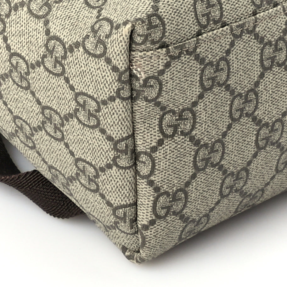 Gucci GG Supreme Monogram Margaux Calfskin Childrens Day Backpack Beige Ebony Cocoa Dark Chocolate Image 8