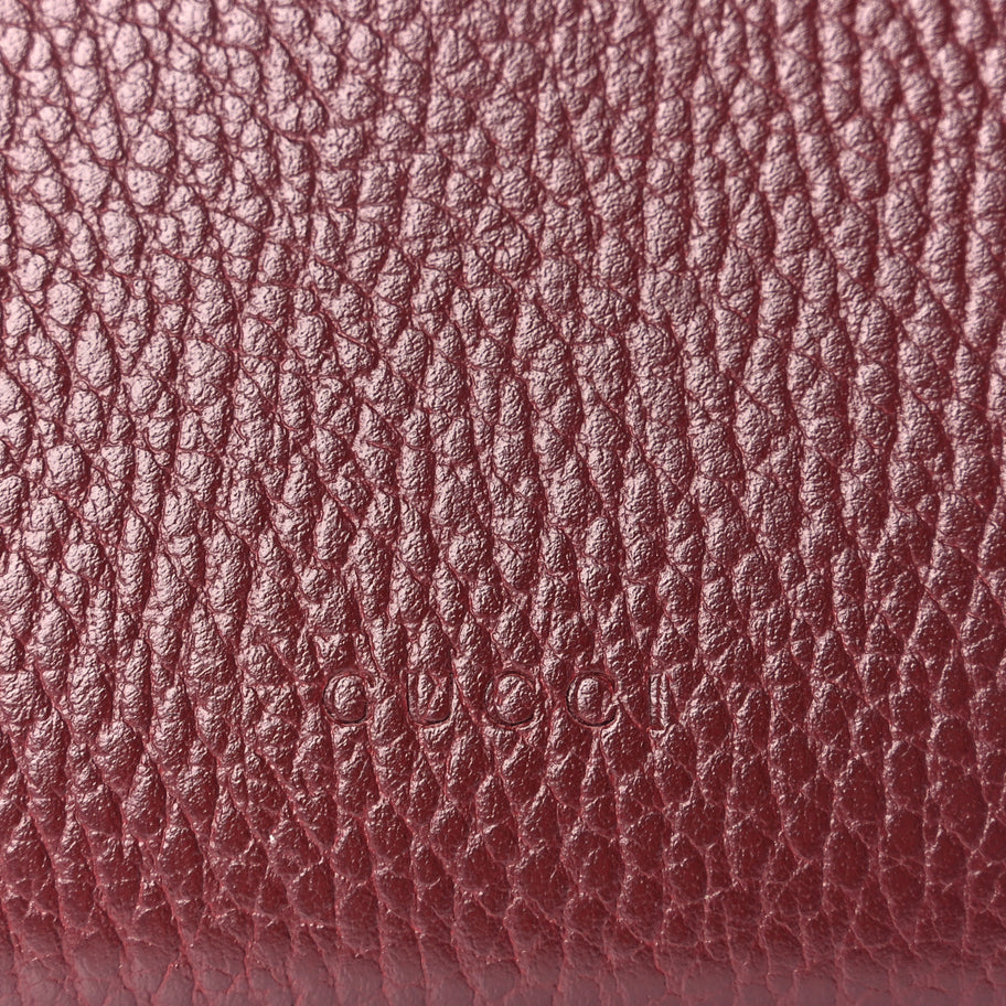 Gucci GUCCI Dollar Calfskin Crystal Mini Dionysus Chain Wallet Vintage Bordeaux Image 5