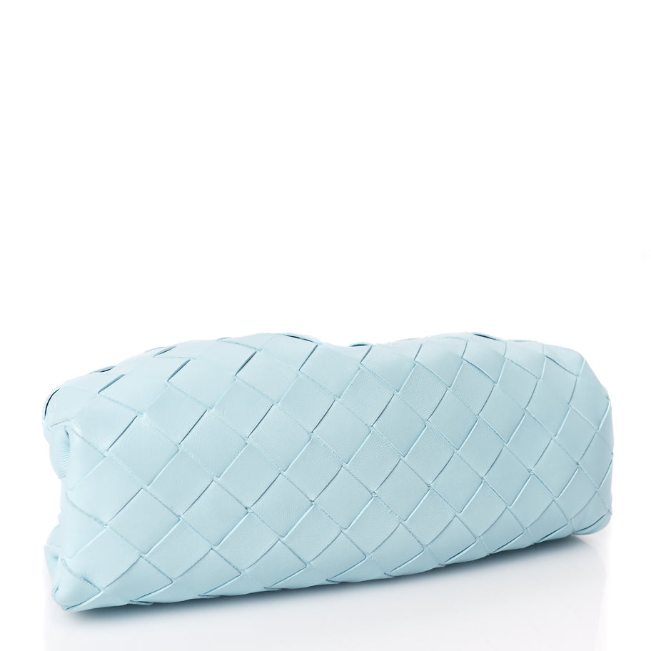 Bottega Veneta Nappa Intrecciato The Mini Pouch Pale Blue Image 3