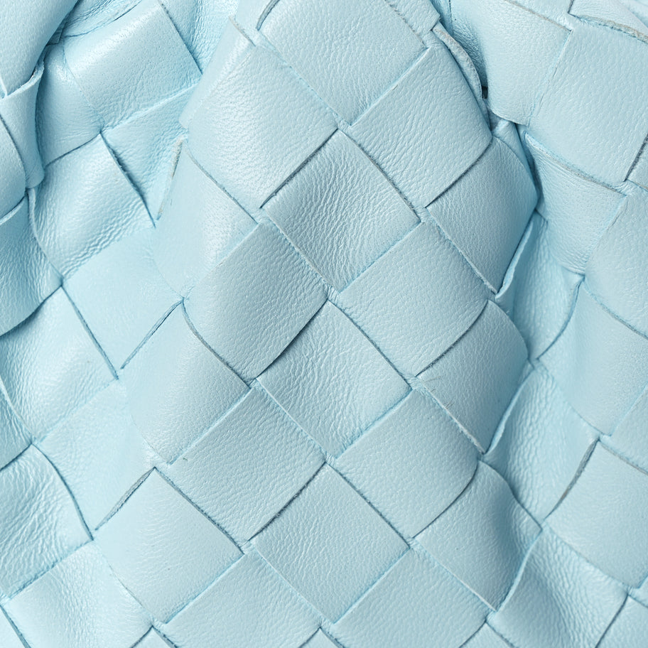 Bottega Veneta Nappa Intrecciato The Mini Pouch Pale Blue Image 6