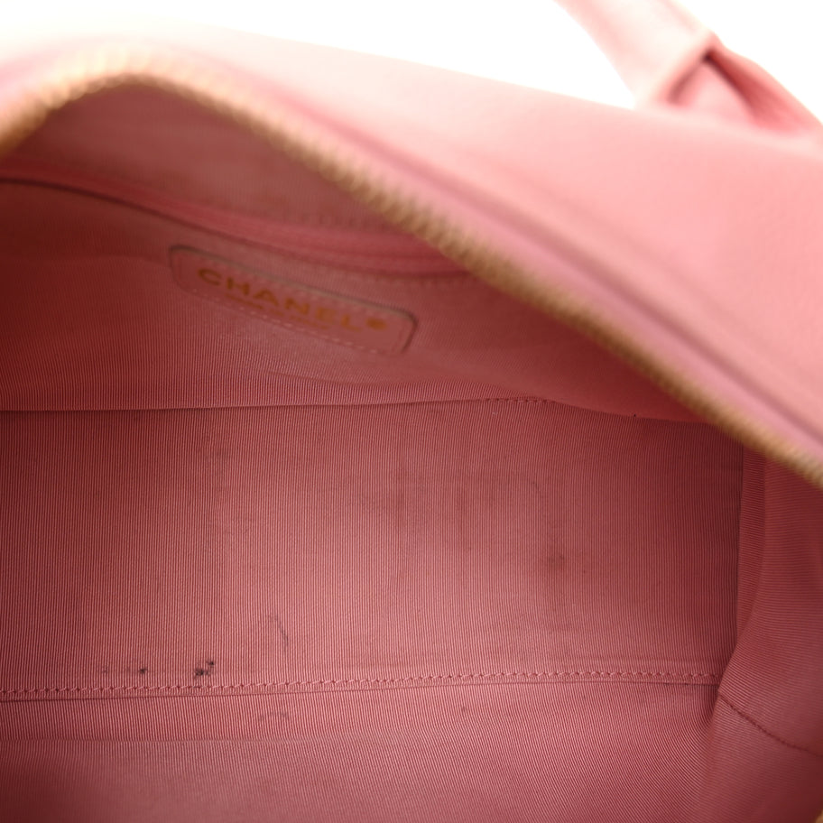 Chanel Caviar Quilted Small Bowler Pink Image 5