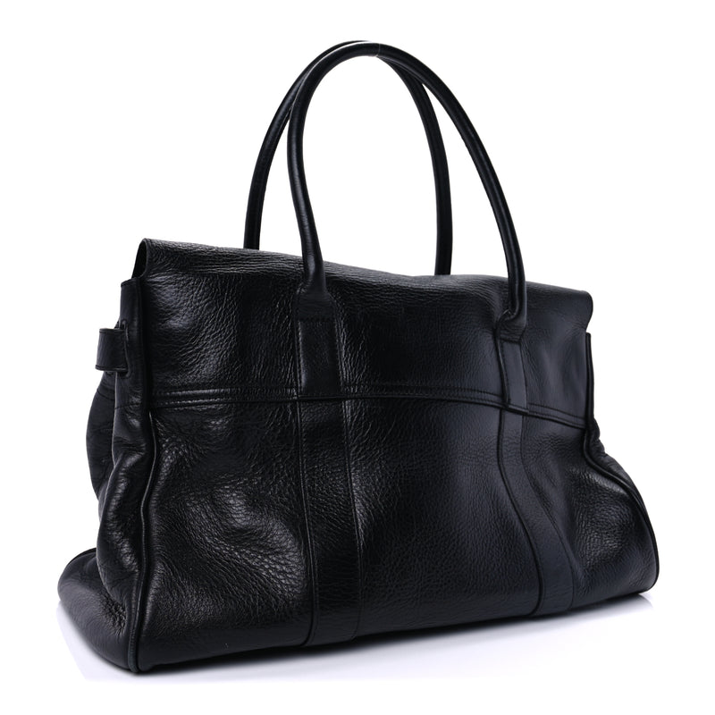  Mulberry Natural Vegetable Tanned Bayswater  Black