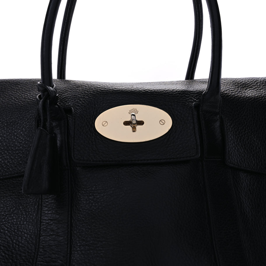 Mulberry Natural Vegetable Tanned Bayswater  Black Image 6