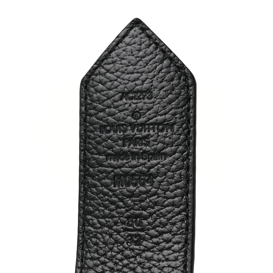 Louis Vuitton Monogram LV Circle 35mm Reversible Belt 80 32 Black Image 3