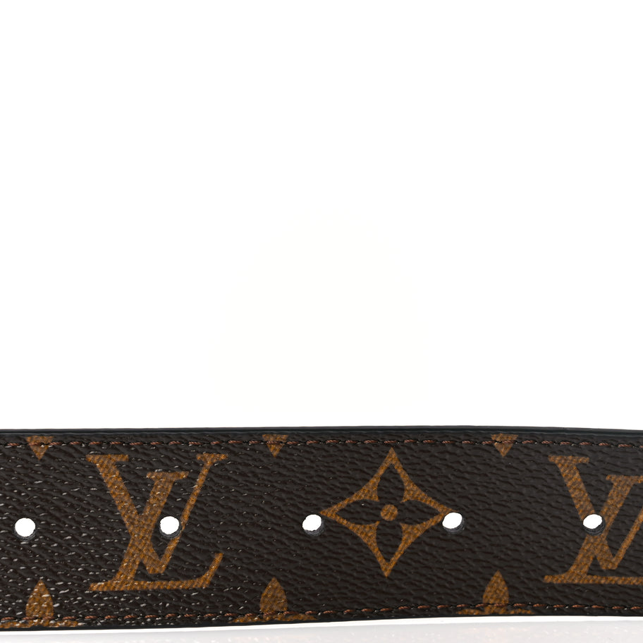Louis Vuitton Monogram LV Circle 35mm Reversible Belt 80 32 Black Image 5