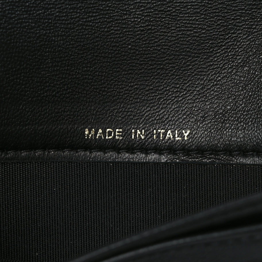 Chanel Lambskin Quilted Boy Yen Wallet Black Image 7