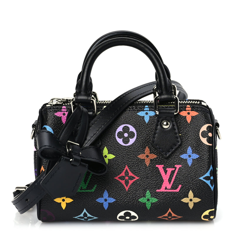  Louis Vuitton LV X TM Monogram Multicolor Nano Speedy Black