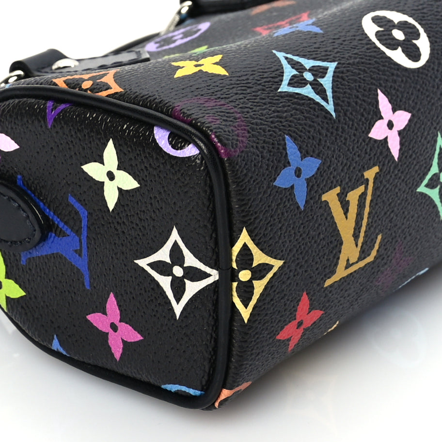 Louis Vuitton LV X TM Monogram Multicolor Nano Speedy Black Image 7