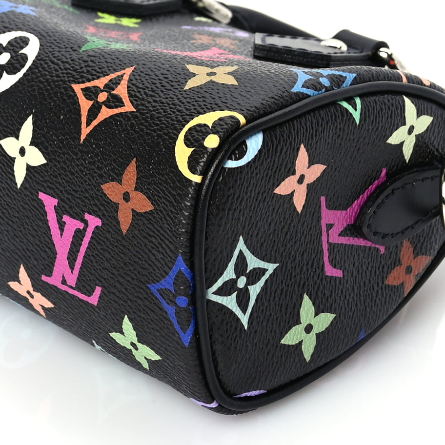 Louis Vuitton LV X TM Monogram Multicolor Nano Speedy Black Image 8