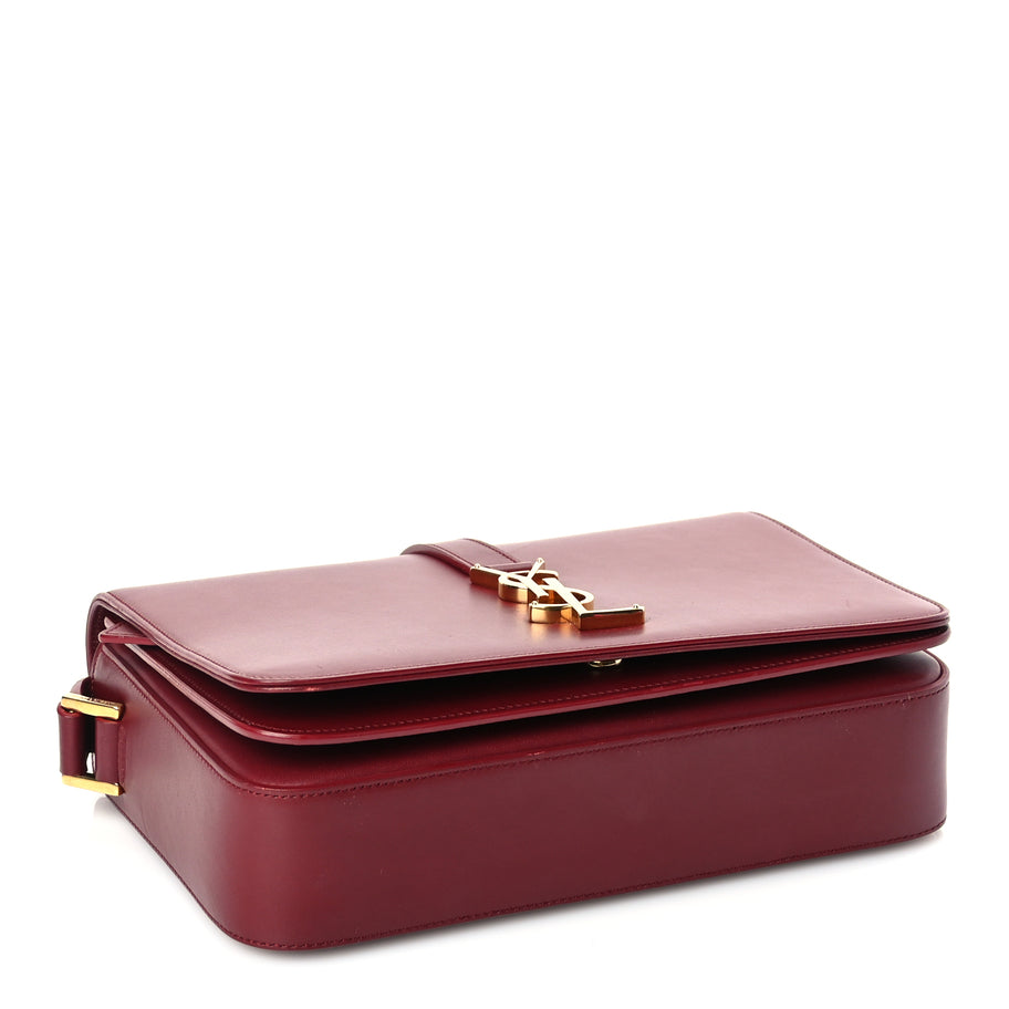 Saint Laurent Calfskin Medium Classic Monogram Universite Bag  Oxblood Image 3
