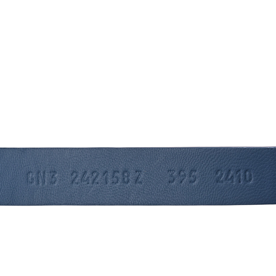 Hermes Suede Goatskin Womens Genius Sandals 39.5 Bleu Celeste Image 7