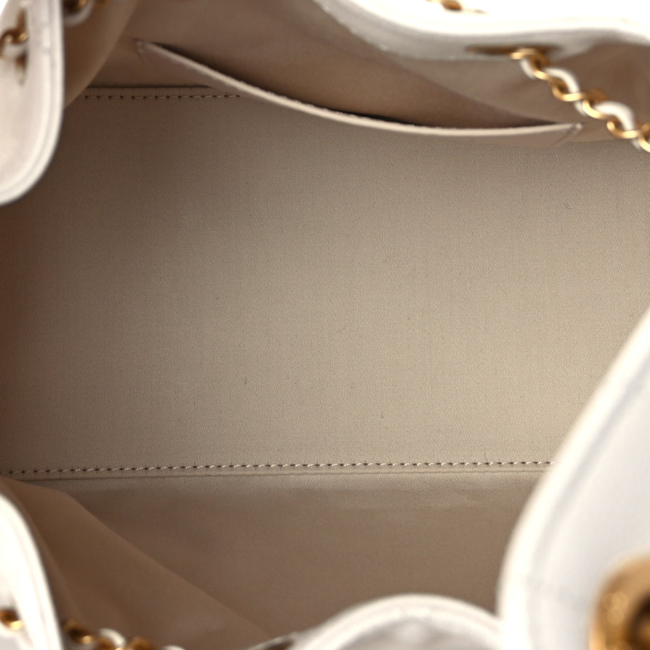 Chanel Caviar Quilted Small Chanel 25 Handbag White Image 4