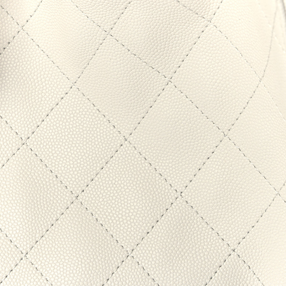 Chanel Caviar Quilted Small Chanel 25 Handbag White Image 7