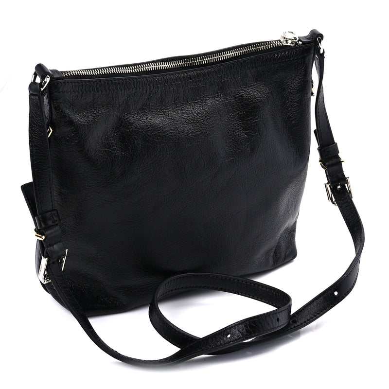  Givenchy Crinkled Calfskin Small Voyou Bag Black