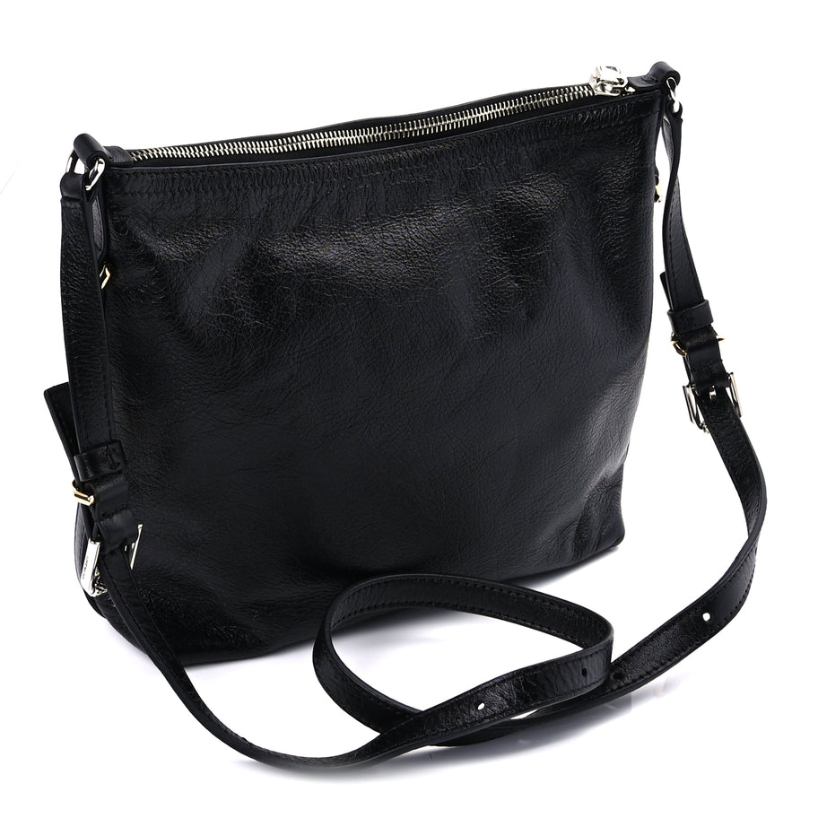 Givenchy Crinkled Calfskin Small Voyou Bag Black Image 2