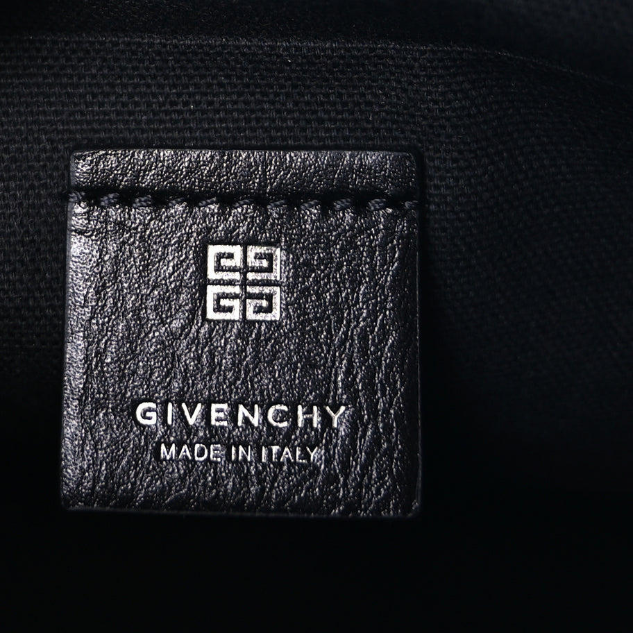 Givenchy Crinkled Calfskin Small Voyou Bag Black Image 5