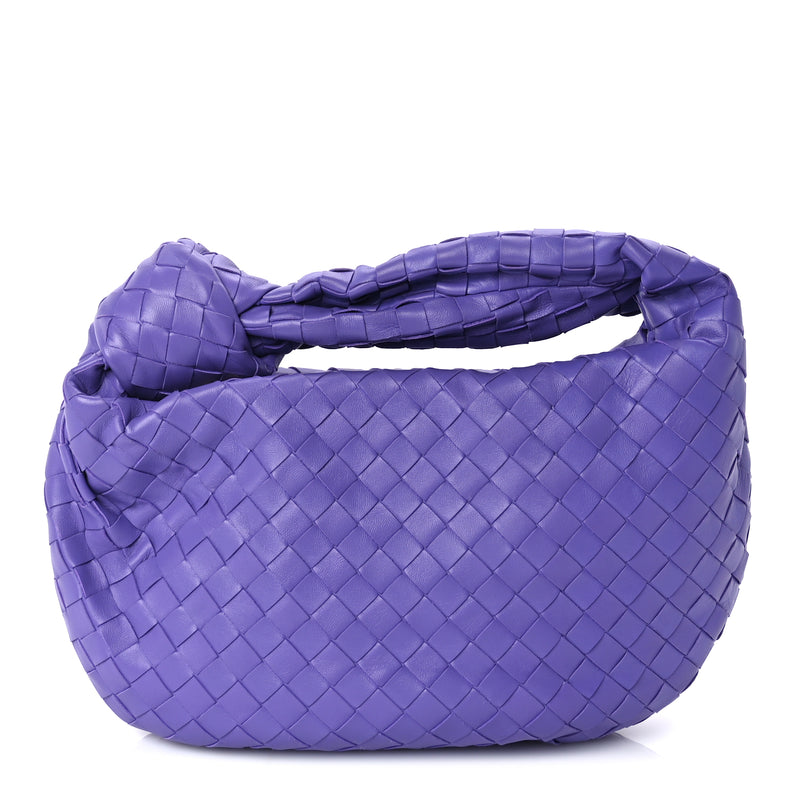  Bottega Veneta Nappa Intrecciato Teen Jodie Hobo Purple