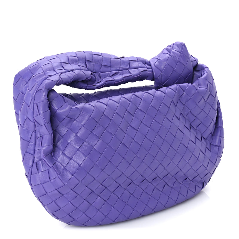  Bottega Veneta Nappa Intrecciato Teen Jodie Hobo Purple
