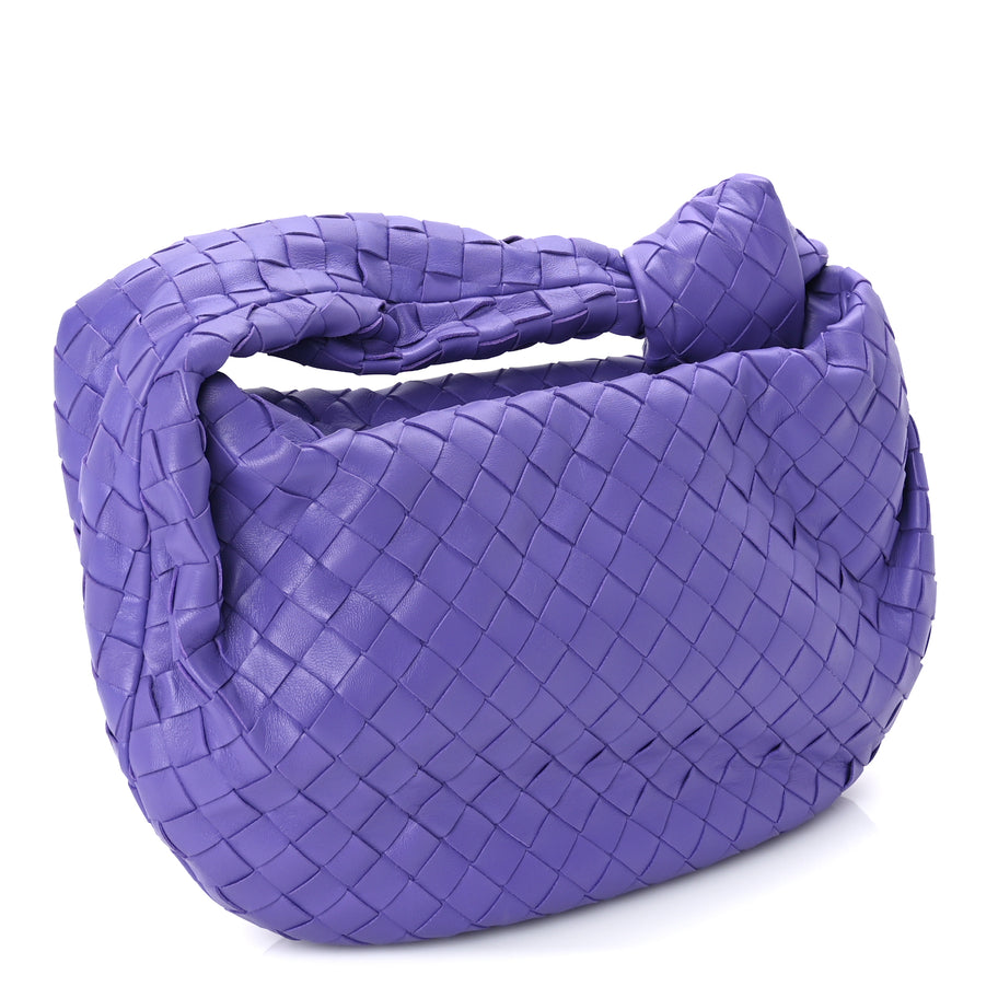 Bottega Veneta Nappa Intrecciato Teen Jodie Hobo Purple Image 2