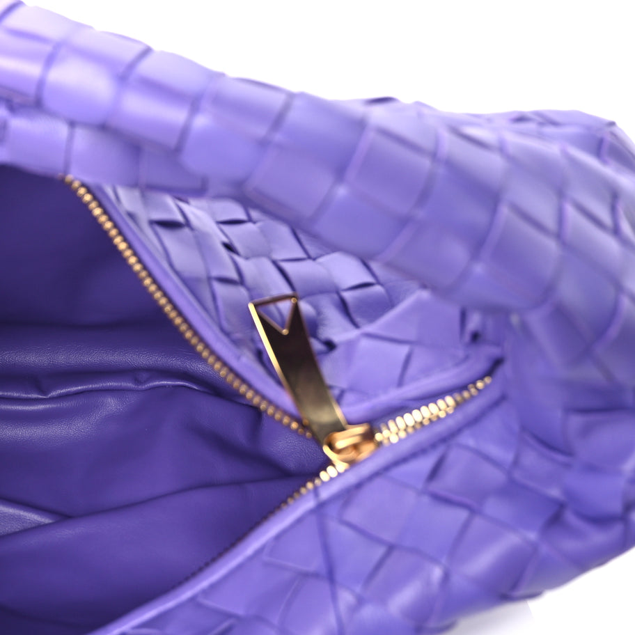 Bottega Veneta Nappa Intrecciato Teen Jodie Hobo Purple Image 4