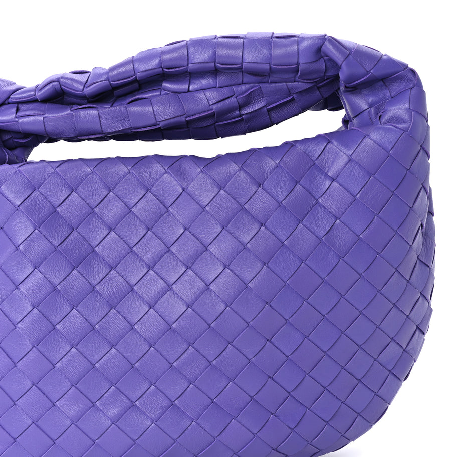 Bottega Veneta Nappa Intrecciato Teen Jodie Hobo Purple Image 6
