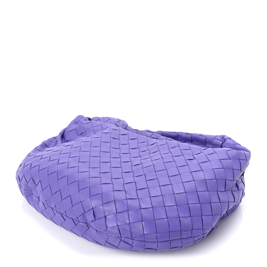 Bottega Veneta Nappa Intrecciato Teen Jodie Hobo Purple Image 8