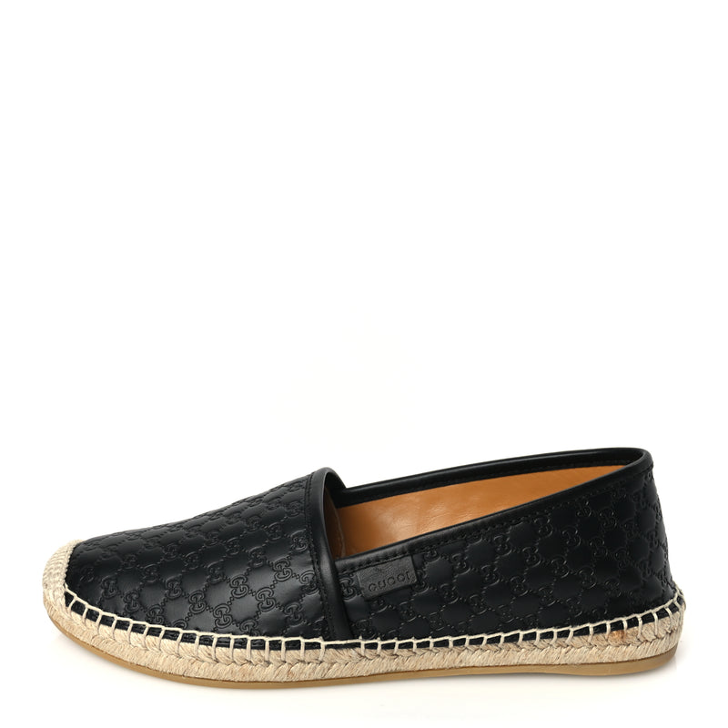  Gucci Microguccissima Signature Espadrilles 36 Black