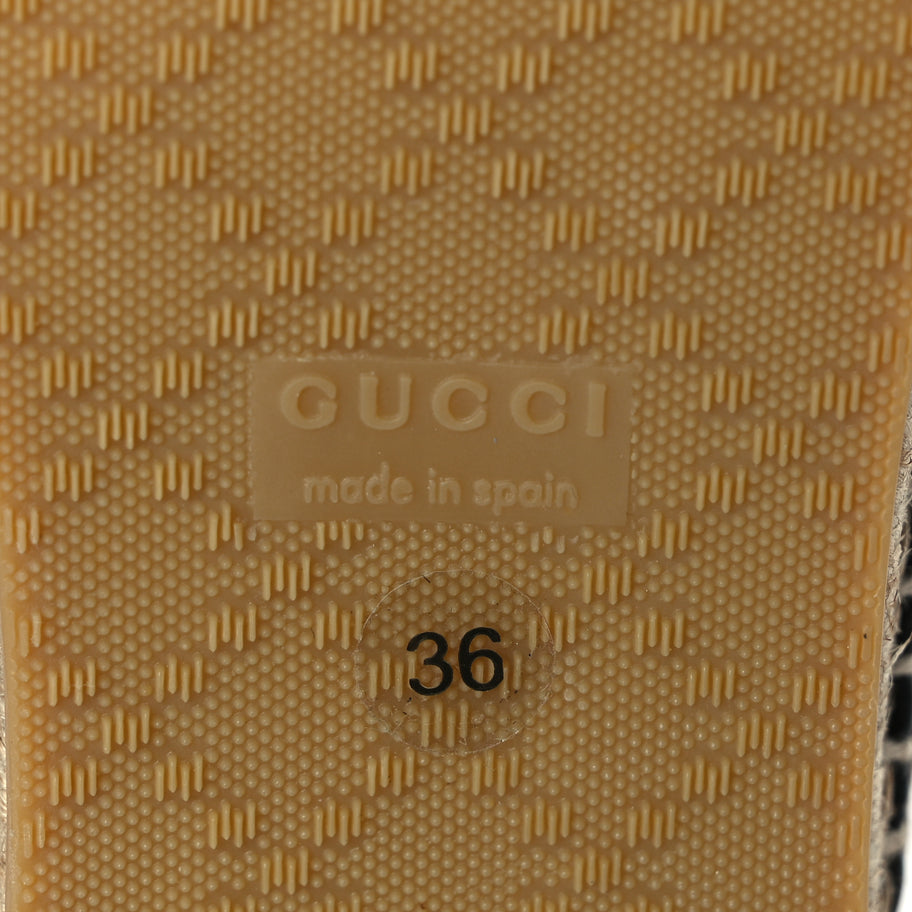 Gucci Microguccissima Signature Espadrilles 36 Black Image 7