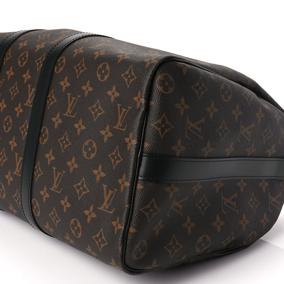 Louis Vuitton Monogram Macassar Keepall Bandouliere 45 Image 8