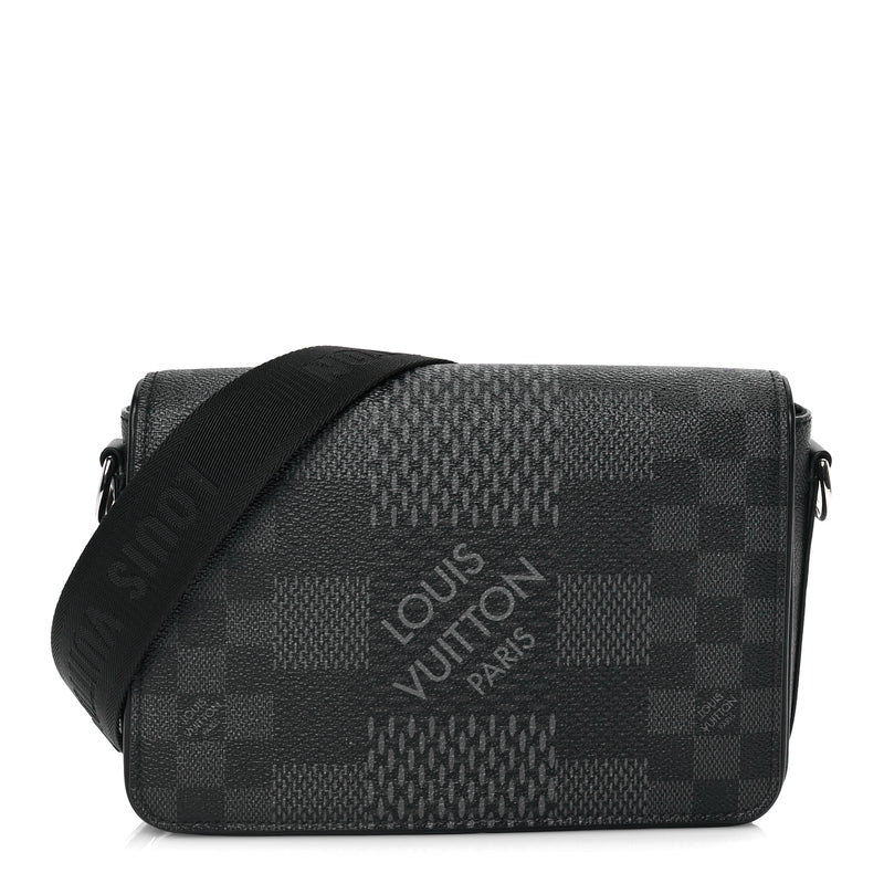  Louis Vuitton Damier Graphite 3D Studio Messenger Black