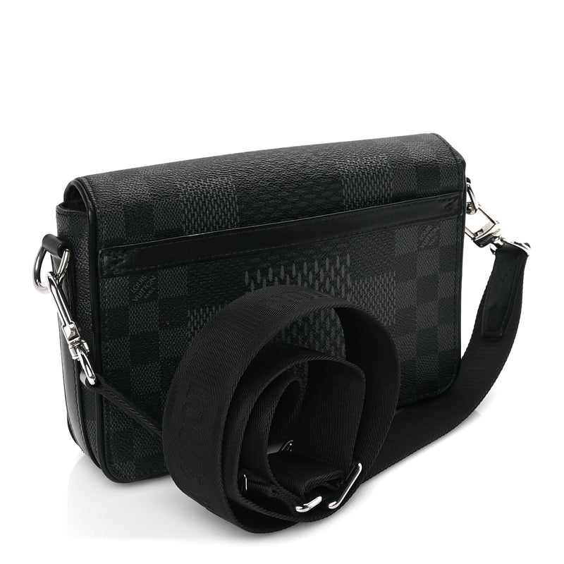  Louis Vuitton Damier Graphite 3D Studio Messenger Black