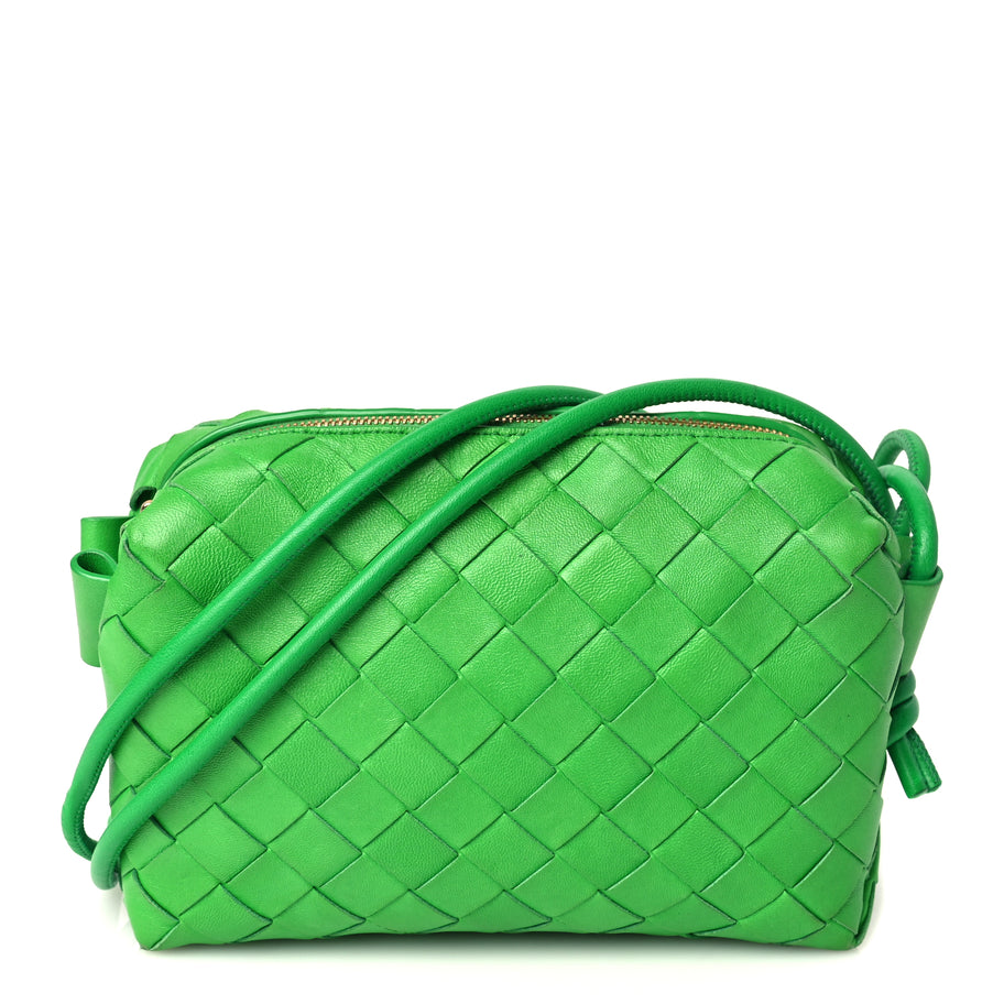 Bottega Veneta Nappa Intrecciato Mini Loop Camera Bag Parakeet Image 1