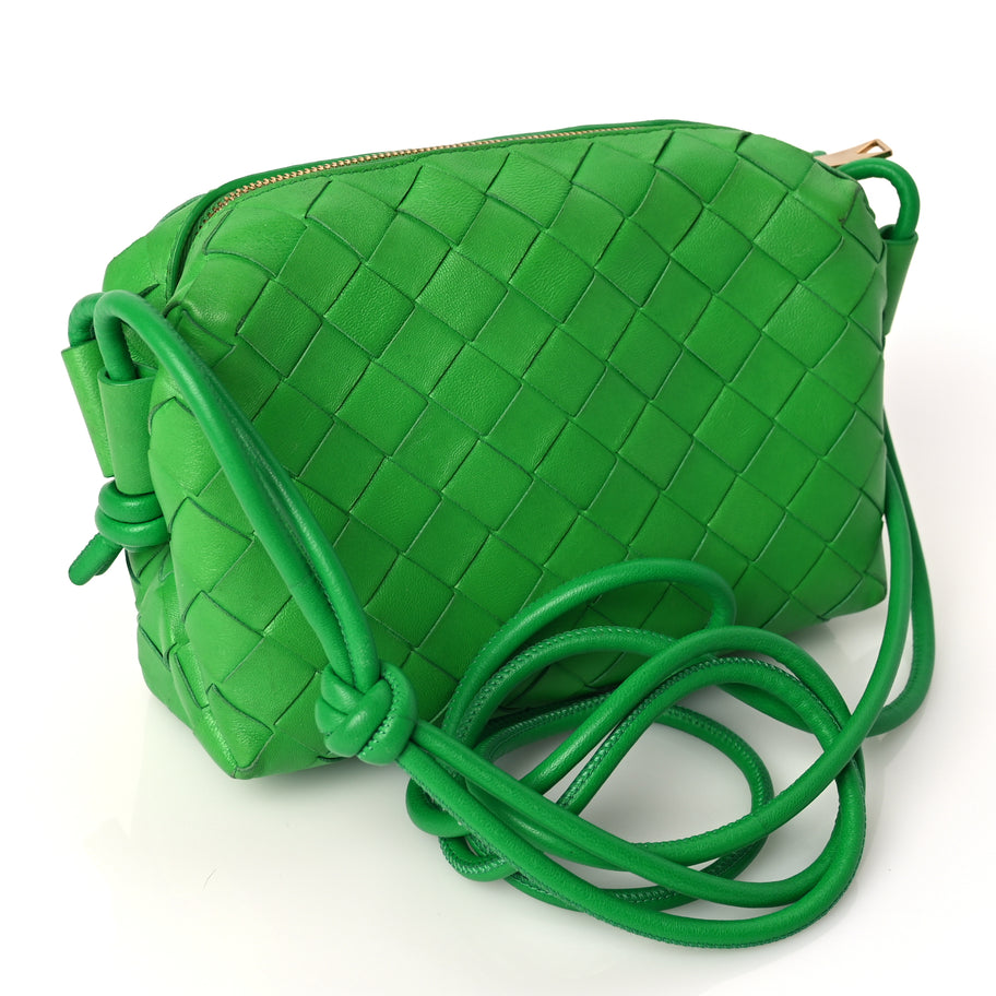 Bottega Veneta Nappa Intrecciato Mini Loop Camera Bag Parakeet Image 2