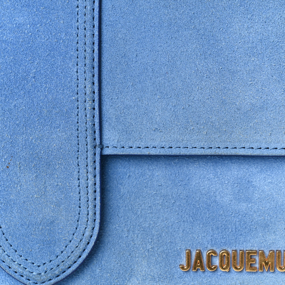 Jacquemus Nubuck Le Grand Bambino Blue Image 6