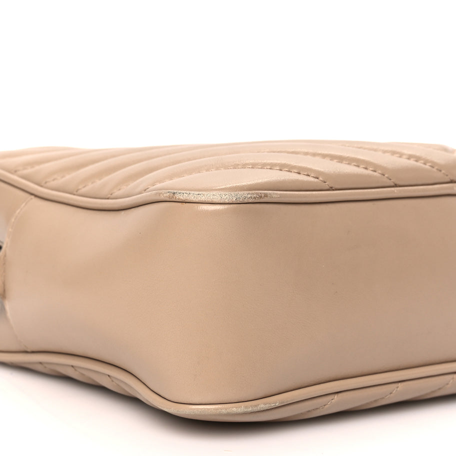 Saint Laurent Calfskin Matelasse Monogram Lou Camera Bag Dark Beige Image 7