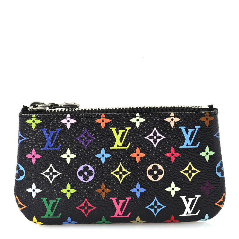  Louis Vuitton LV X TM Monogram Multicolor Key Pouch  Black