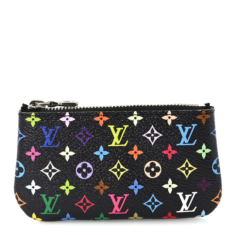 Louis Vuitton LV X TM Monogram Multicolor Key Pouch  Black Image 1