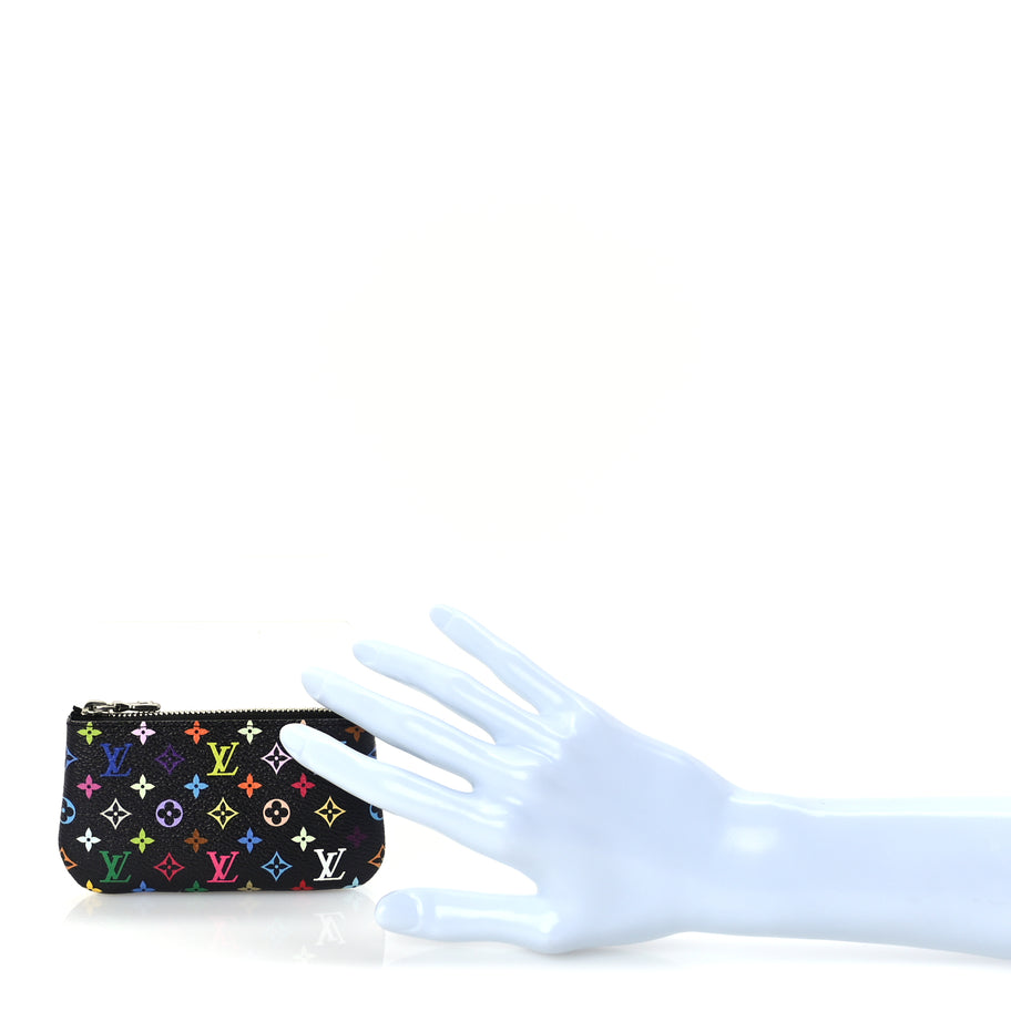 Louis Vuitton LV X TM Monogram Multicolor Key Pouch  Black Image 2