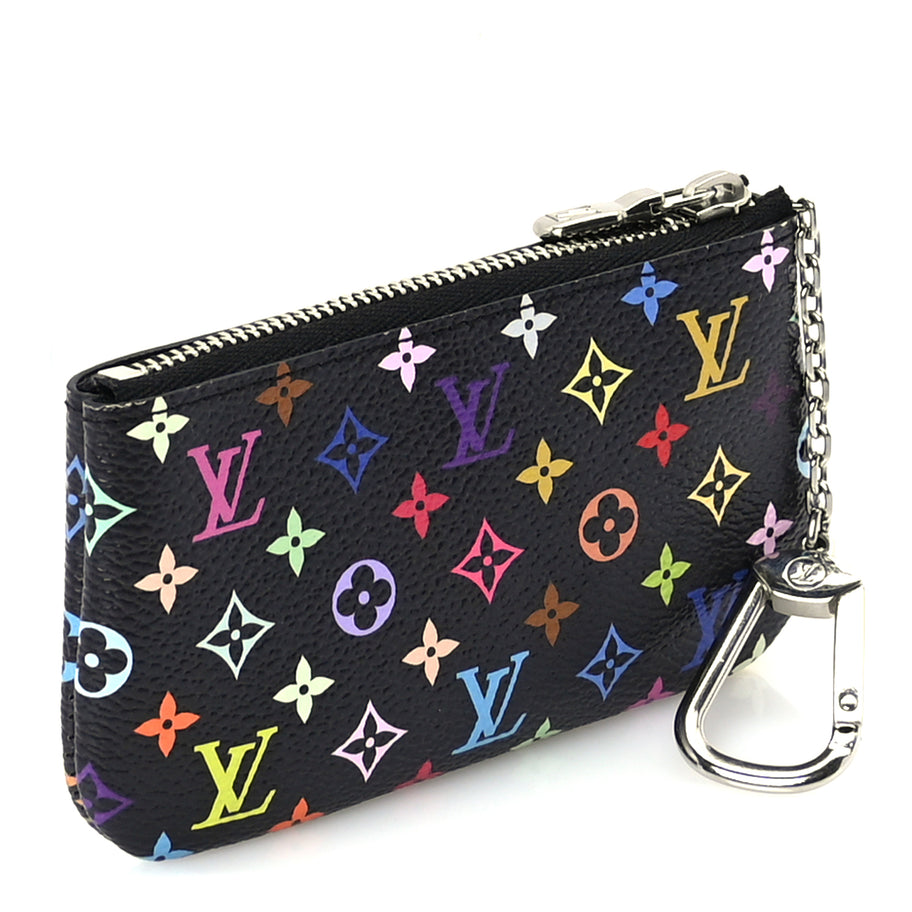Louis Vuitton LV X TM Monogram Multicolor Key Pouch  Black Image 3