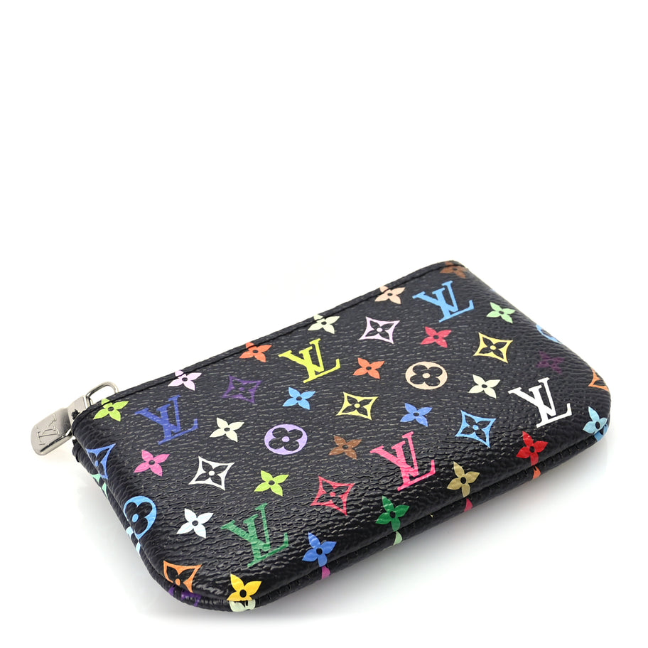 Louis Vuitton LV X TM Monogram Multicolor Key Pouch  Black Image 4