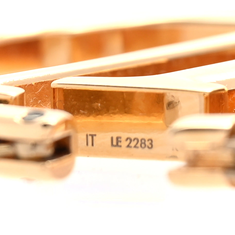 Louis Vuitton Metal Louise Hoop Earrings  Gold Image 5