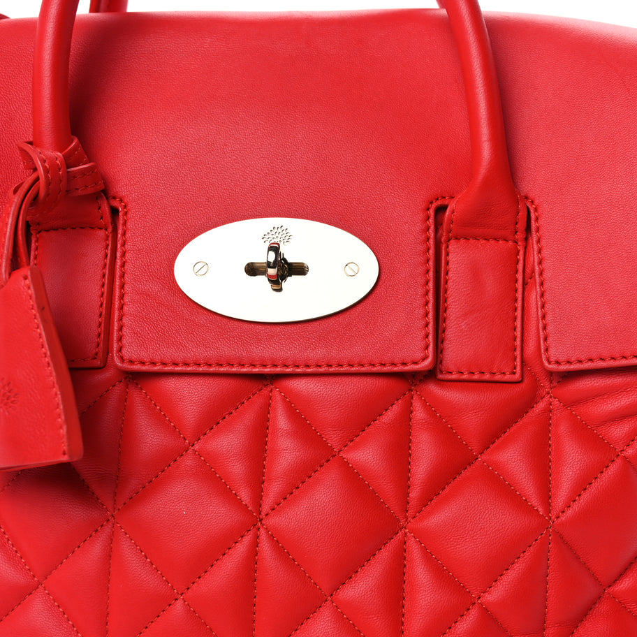 Mulberry Nappa Quilted Medium Cara Delevingne Convertible Bag Red Image 6