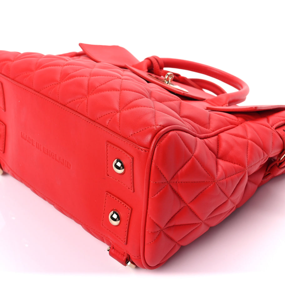 Mulberry Nappa Quilted Medium Cara Delevingne Convertible Bag Red Image 7